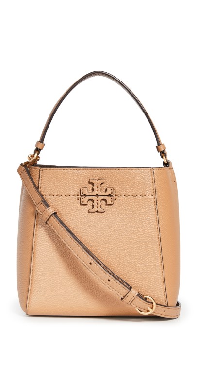 Tory Burch Small McGraw Bucket Bag Tiramisu