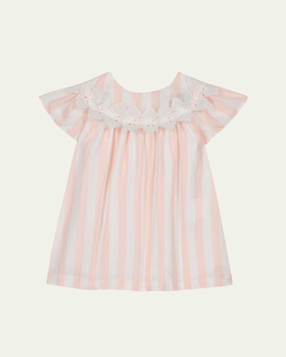 Girl's Striped A-Line Dress, Size 9M-3