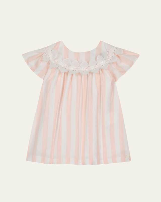 Girl's Striped A-Line Dress, Size 9M-3