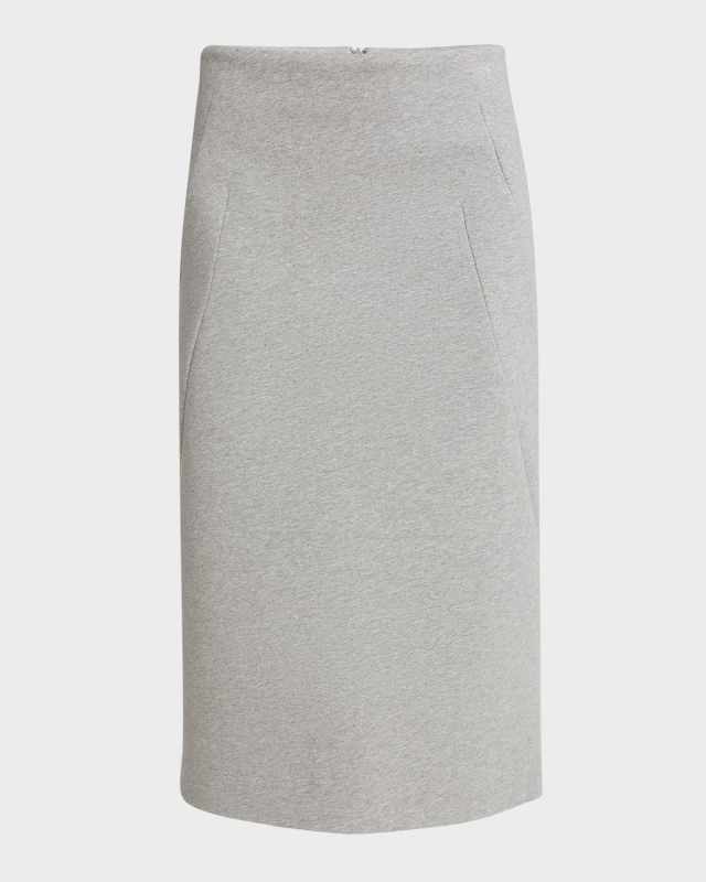 Hubyl Heathered Midi Skirt