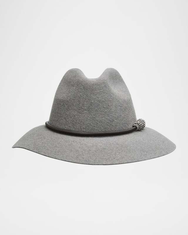 Felt Hat With Monili Band