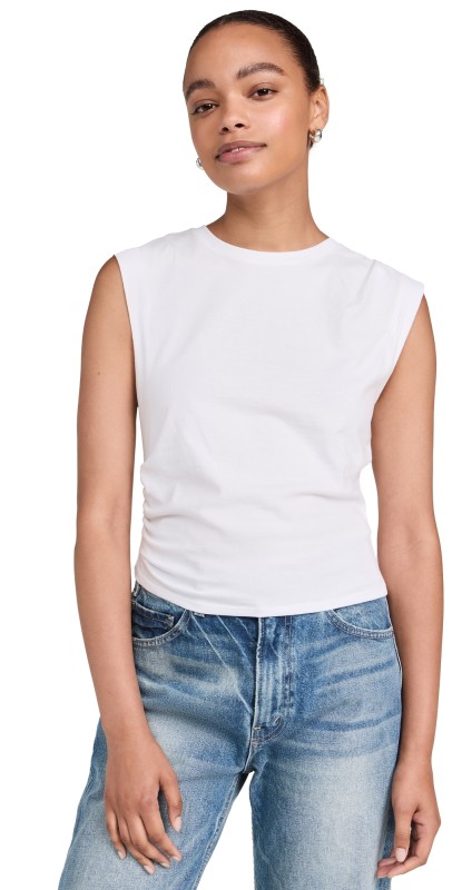 rag & bone Mica Cropped Tank Wht