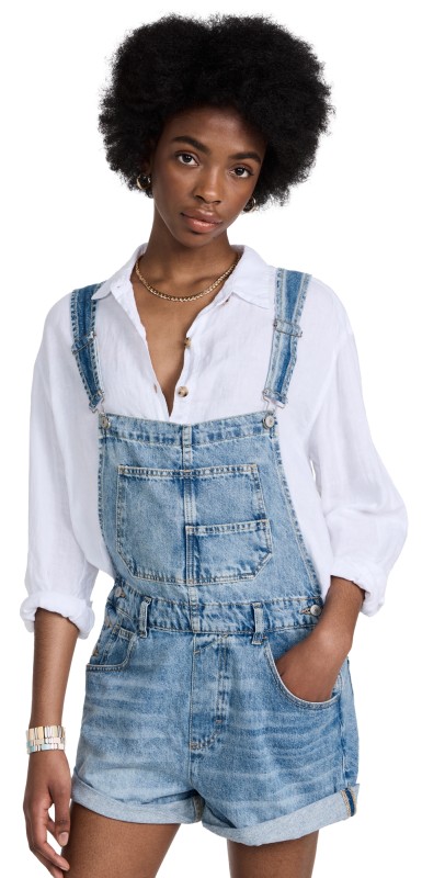 Free People Ziggy Shortalls Follow Your