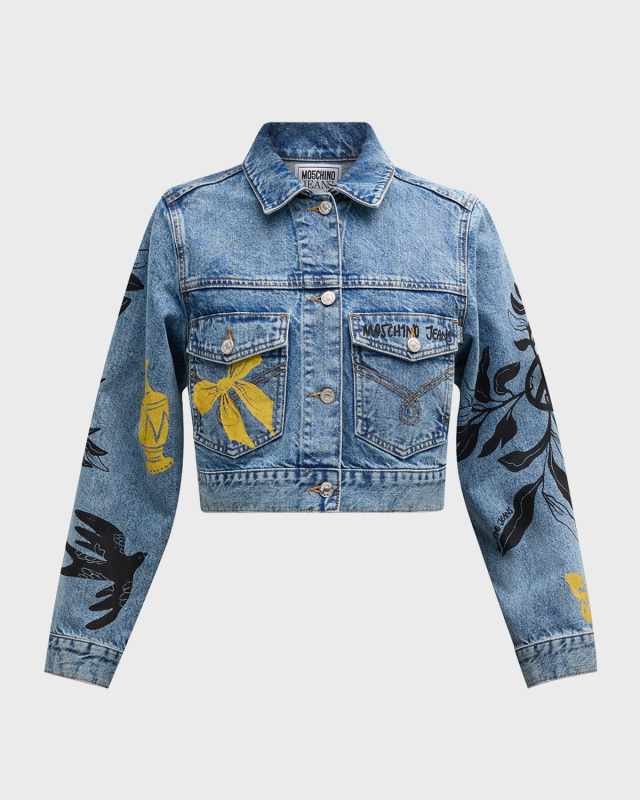 Printed Denim Jacket
