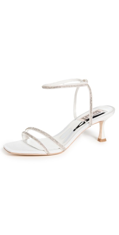 Badgley Mischka Ultra Heels Soft White