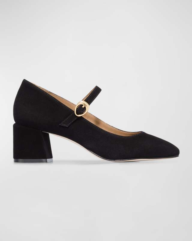Ancona Suede Mary Jane Pumps