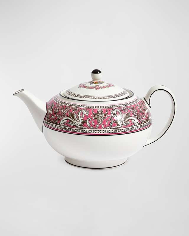 Florentine Fuchsia Teapot, 27 oz.