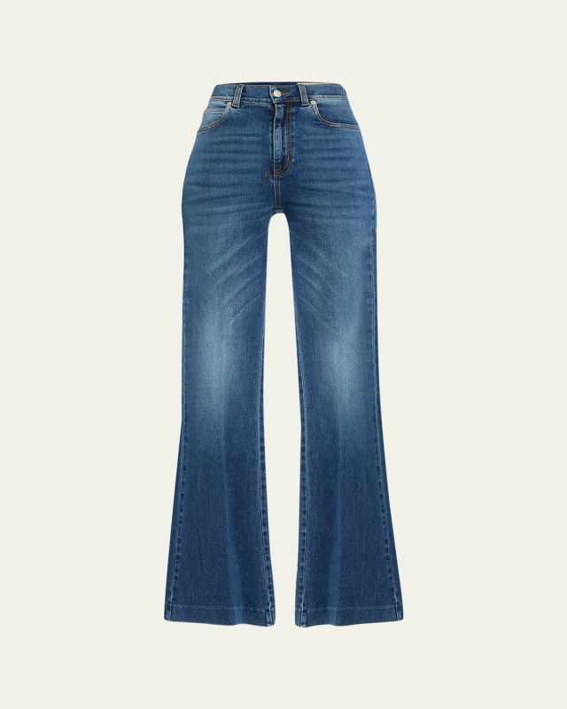 Boot-Cut Leg Denim Pants