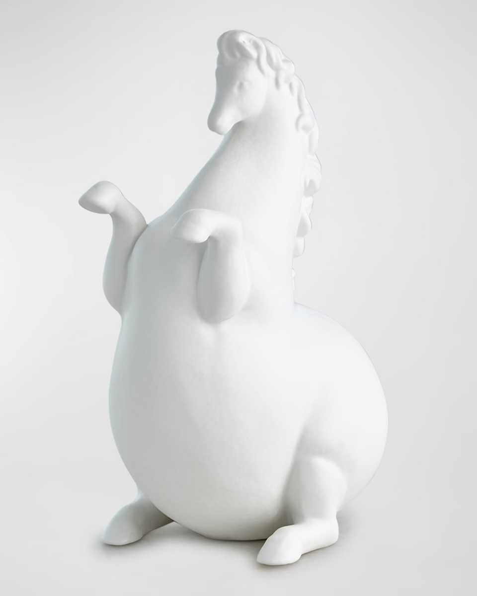 Andalusian Horse Sculpture - Matte Black