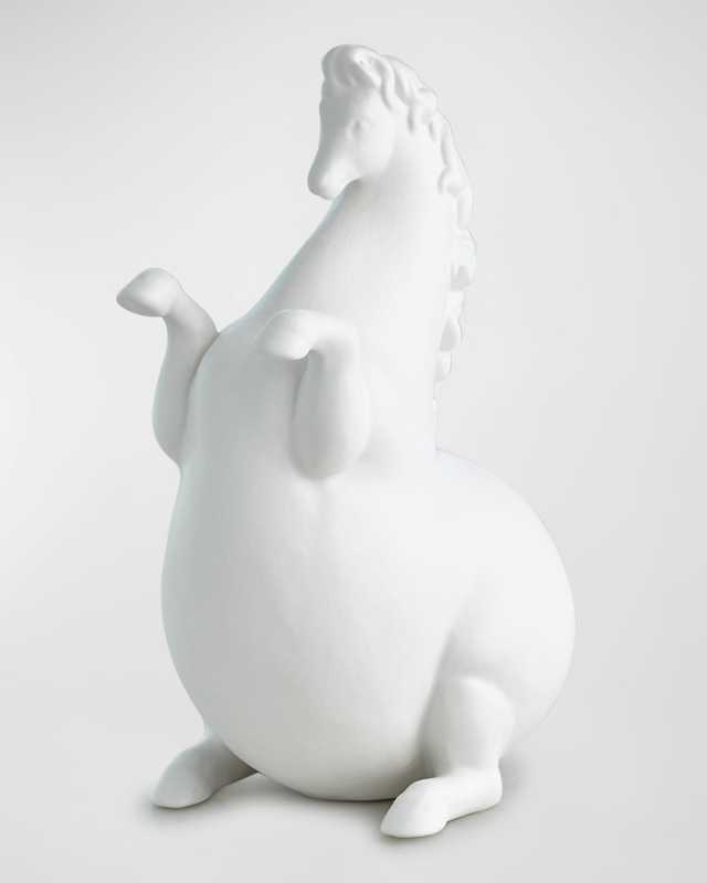 Andalusian Horse Sculpture - Matte Black