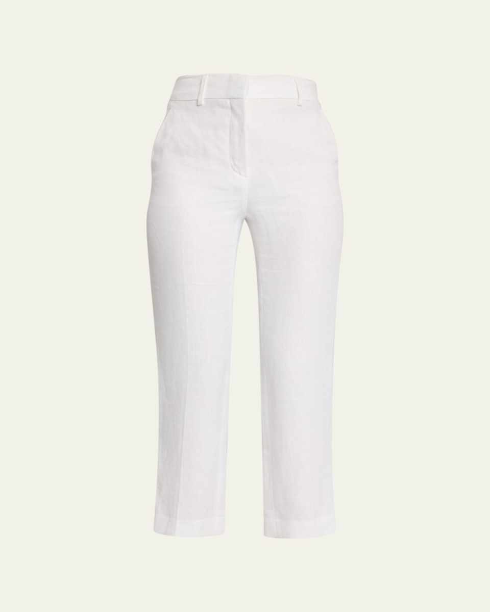 Antigua Straight-Leg Linen Trousers