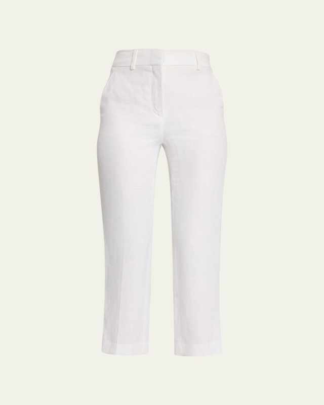 Antigua Straight-Leg Linen Trousers