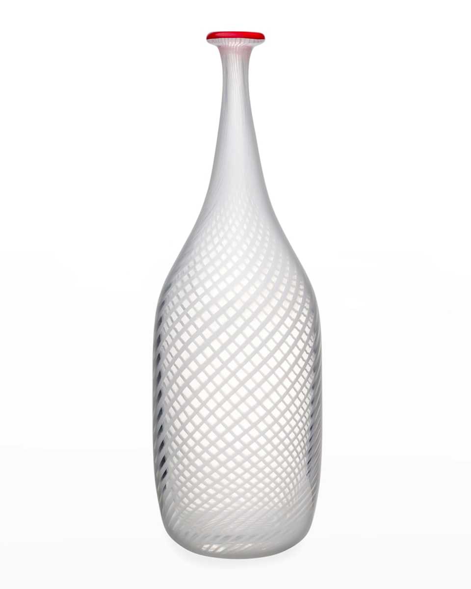 Red Rim White Bottle