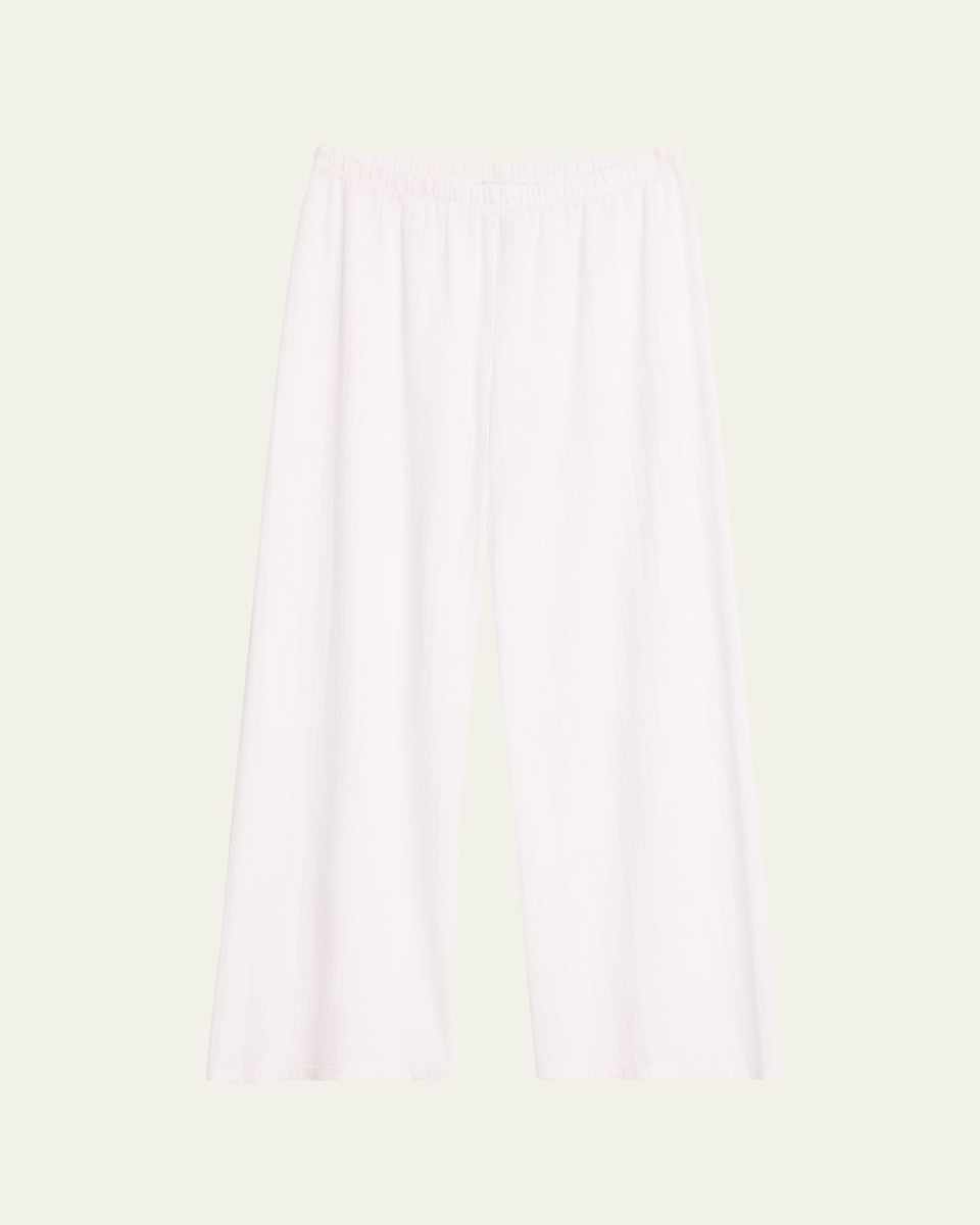 Soleil Tuscany Pointelle-Knit Lounge Pants