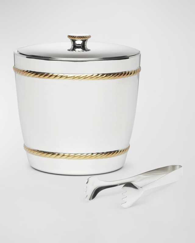 Roseland Ice Bucket & Tongs