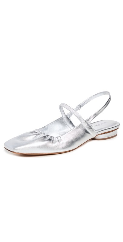 Vince Venice Flats Warm Silver