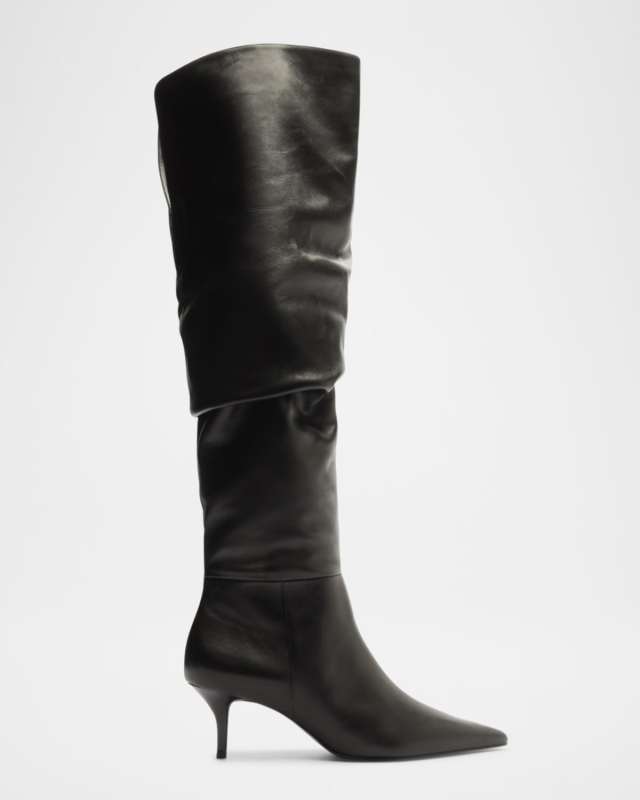 Ashlee Over-The-Knee Ruched Boots