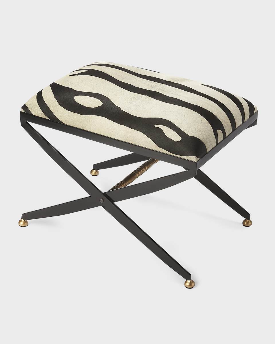 Zena Hair-on-Hide Stool
