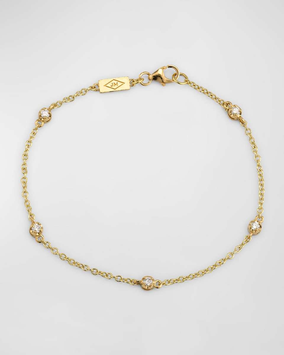 5 Illusion-Set Diamond Bracelet