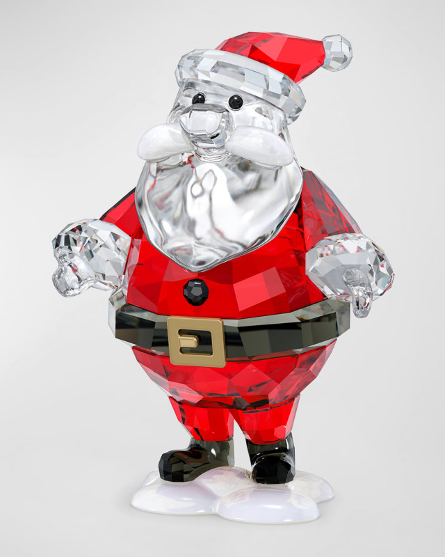 Holiday Cheers Crystal Santa Claus Decorative Accent