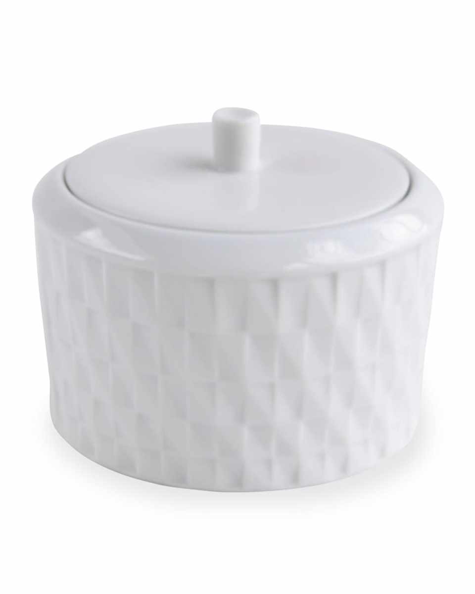 Twist White Sugar Bowl