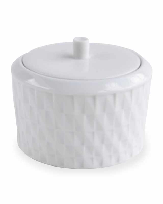 Twist White Sugar Bowl