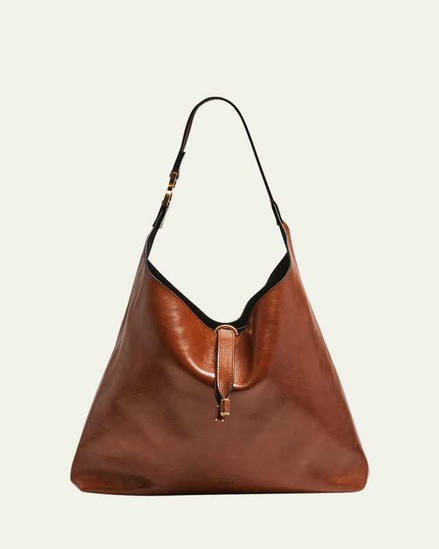 Marcie Hobo Bag in Shiny Calfskin