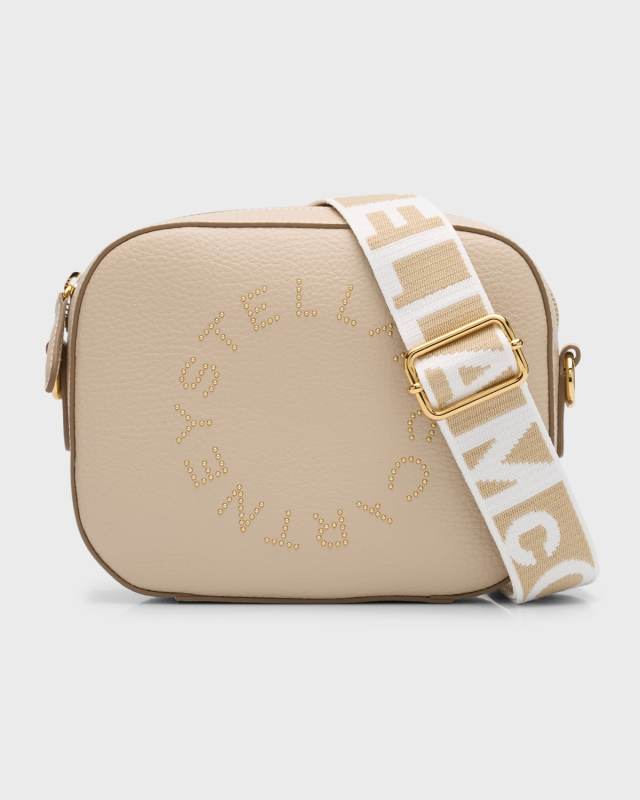 Studded Logo Small Camera Shoulder Bag