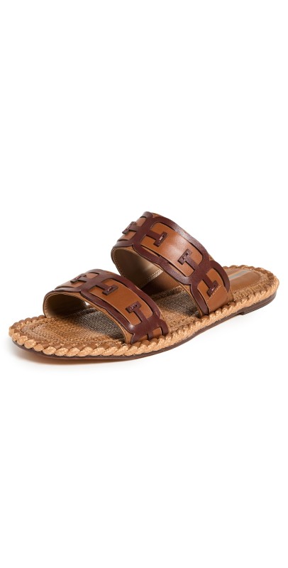 Sam Edelman Tatum Slides Bourbon/Cognac