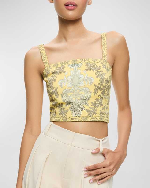 Sasha Lace-Up Cropped Top