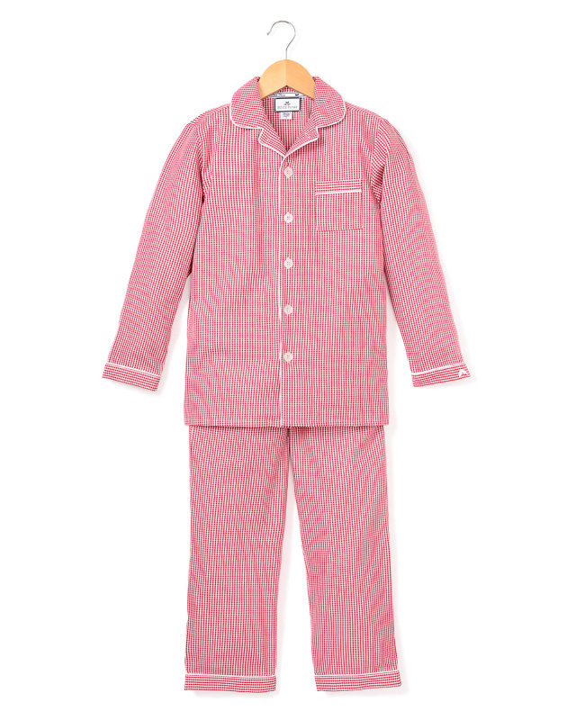 Mini Gingham Pajama Set, Size 6M-14