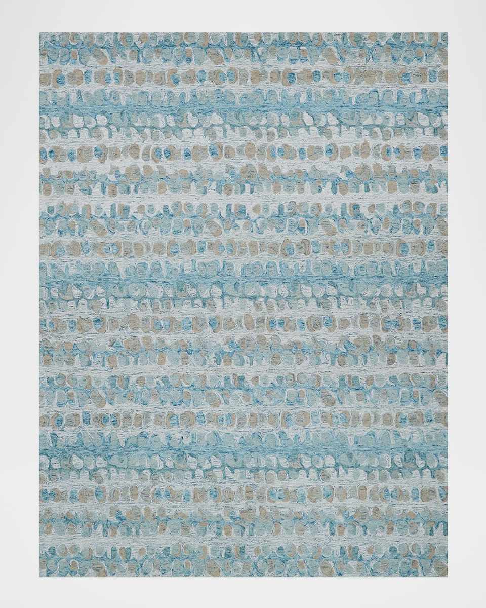 Colorplay Hand-Tufted Turquoise Rug, 6' x 9'