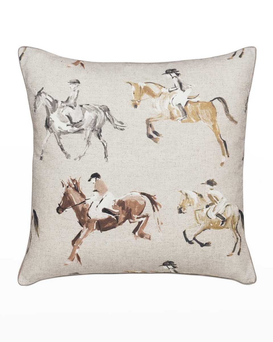 Jockey Equestrian Decorative Pillow