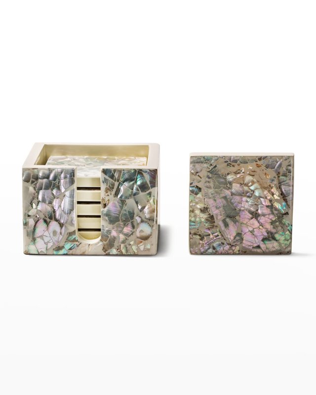 Mother of Pearl Natural Coasters, Set of 6