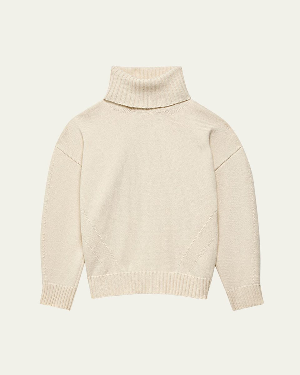 Oversized Luxe Cashmere Wool Turtleneck Sweat