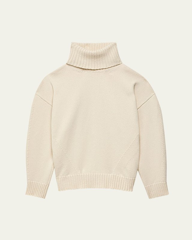 Oversized Luxe Cashmere Wool Turtleneck Sweat