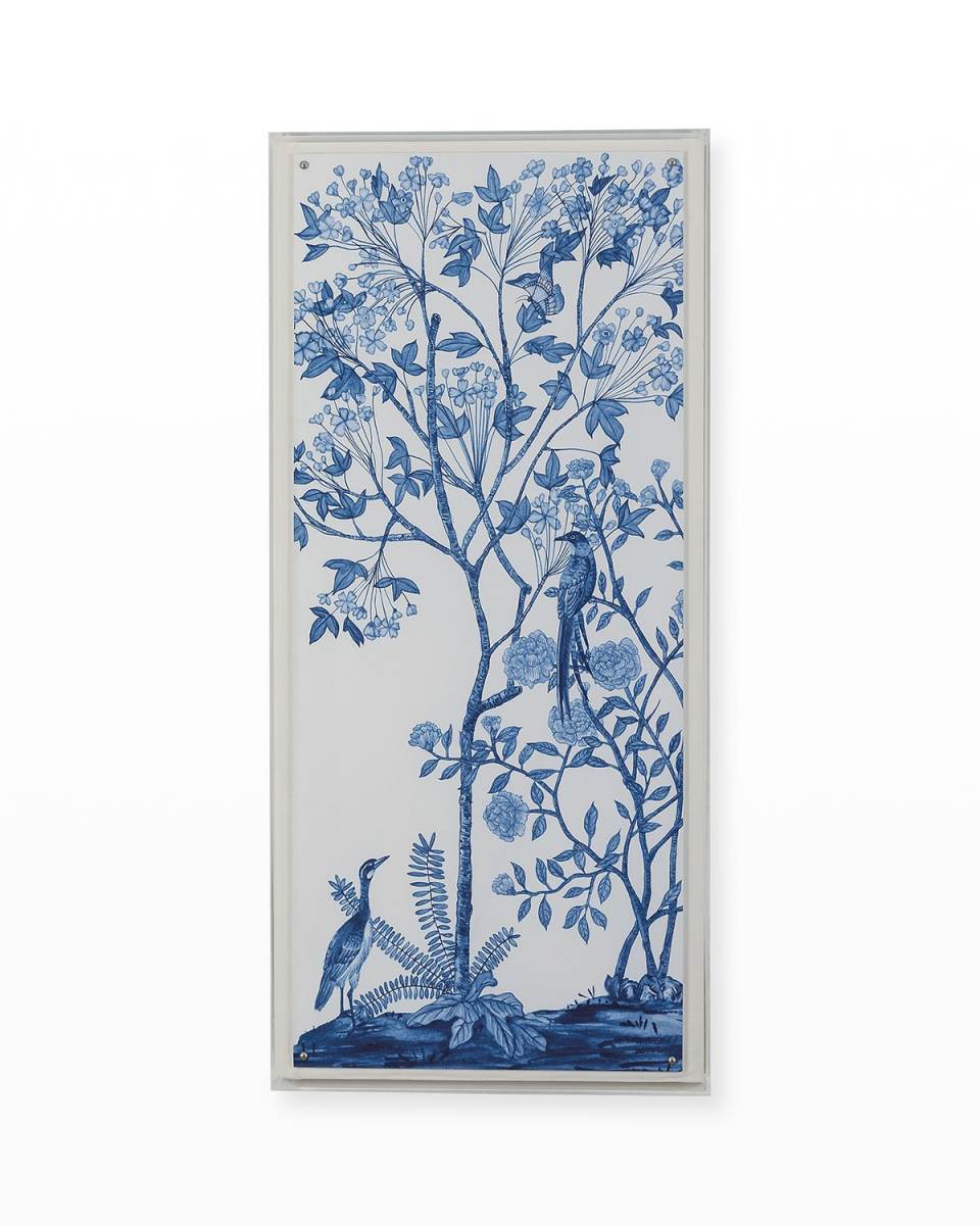 "Traditional Chinoiserie II" Wall Art - 48" x 22"
