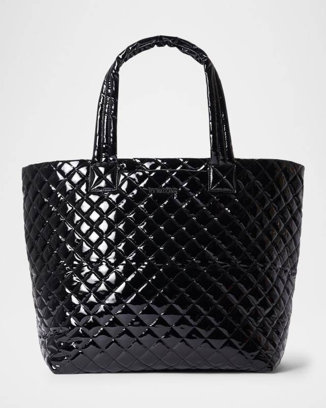 Large Metro Deluxe Patent Tote Bag