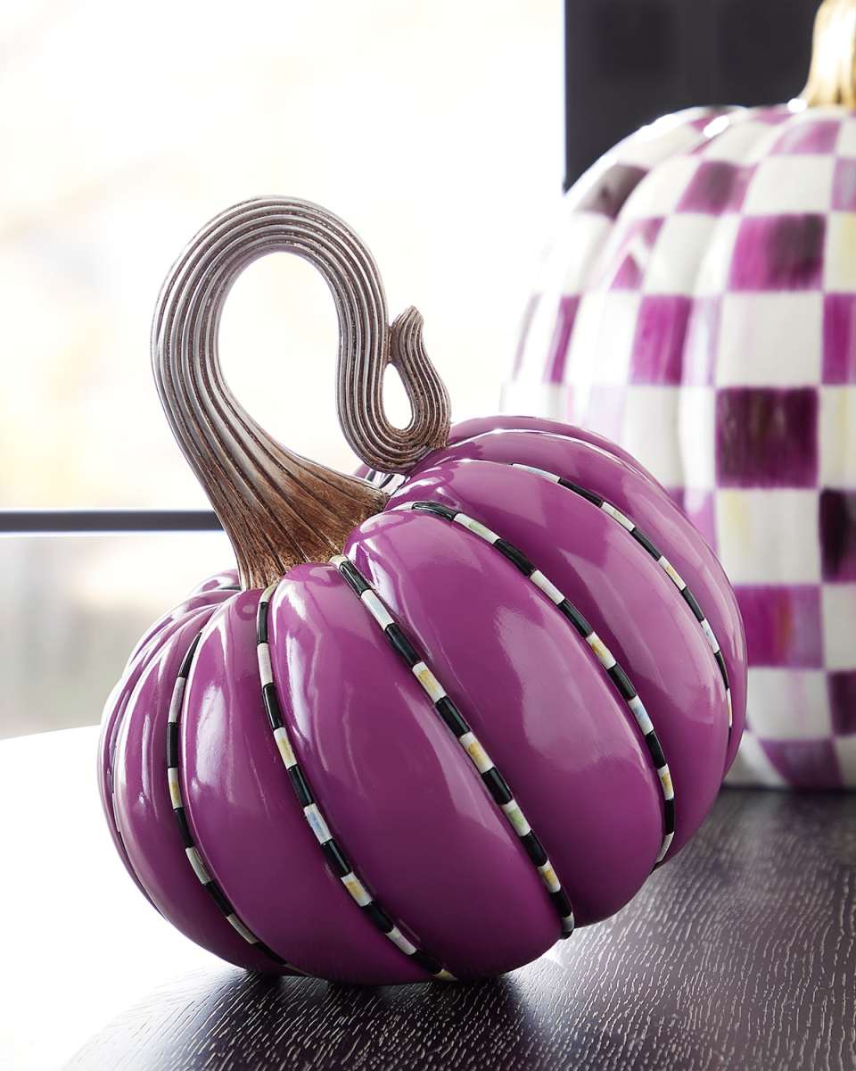 Halloween Plum Piped Pumpkin