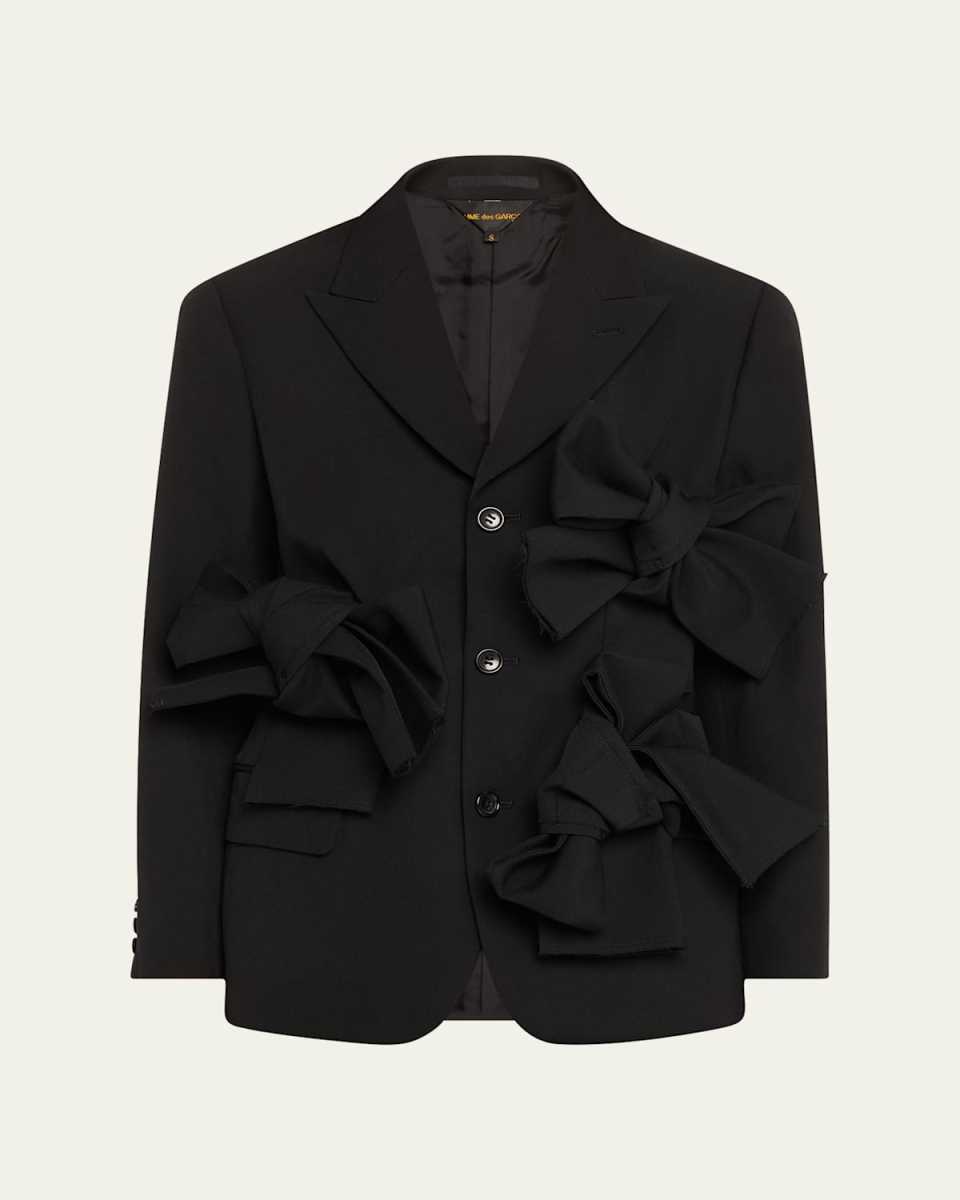 Oversized Bow Wool Jacket