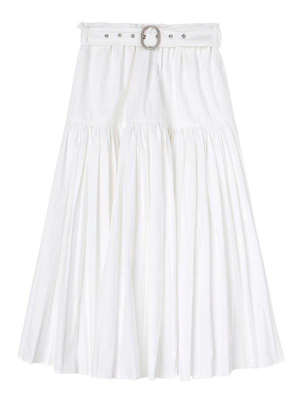 Jil Sander Jupe Midi - Blanc