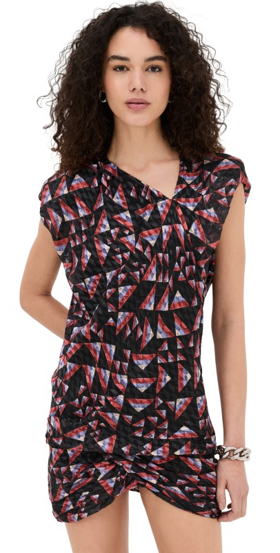 Isabel Marant Khol Dress Black/Multicolor
