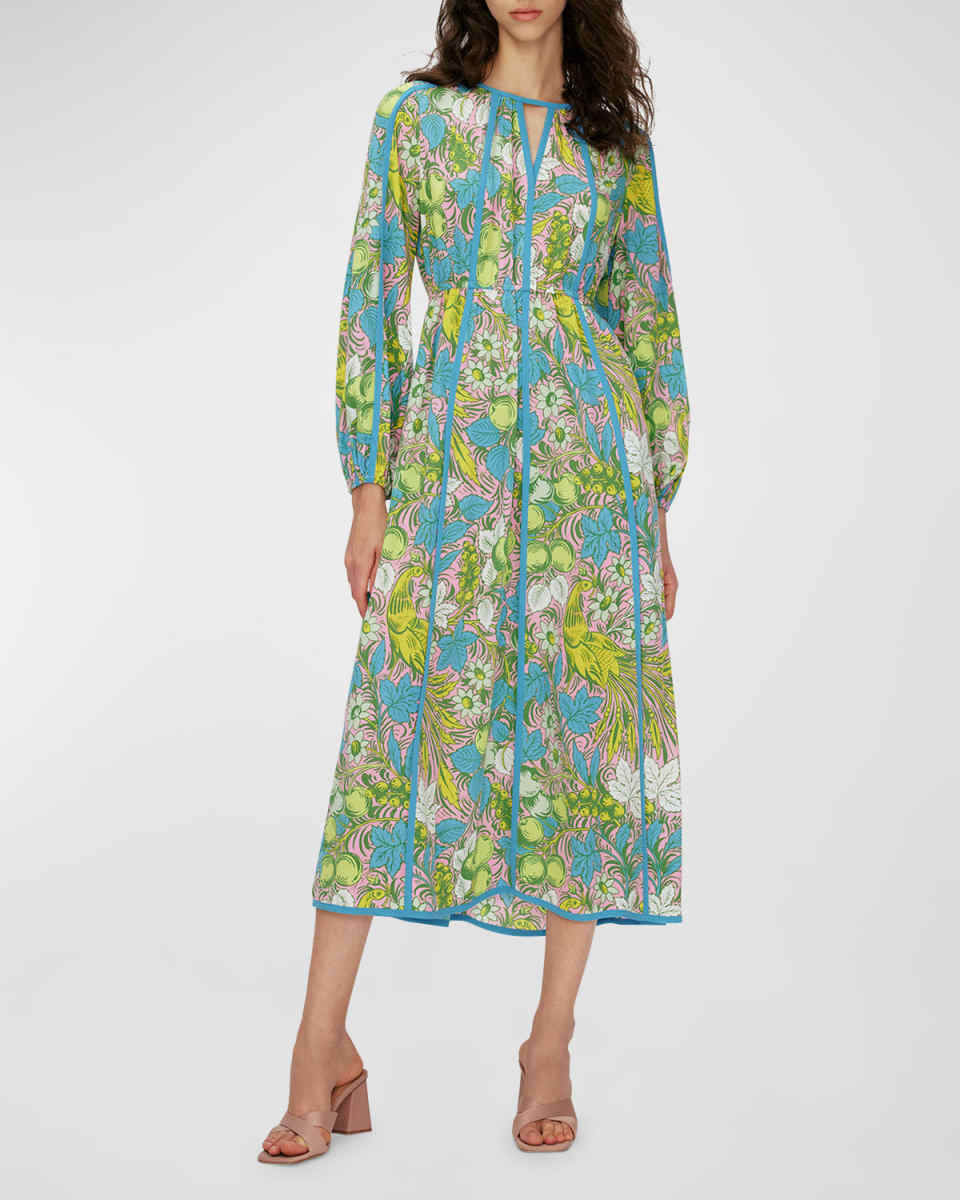 Scott Floral Print Midi Dress