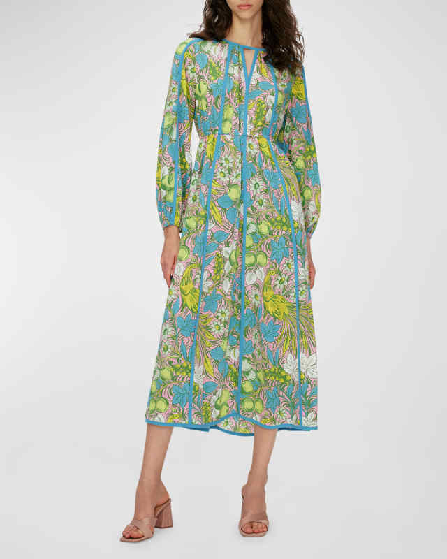Scott Floral Print Midi Dress