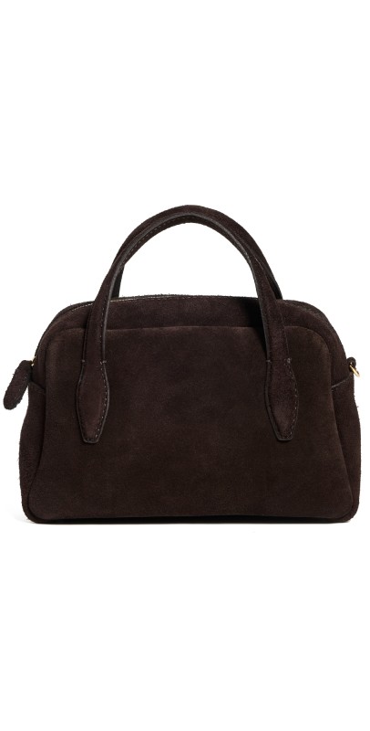 Madewell Suede Satchel Dark Carob