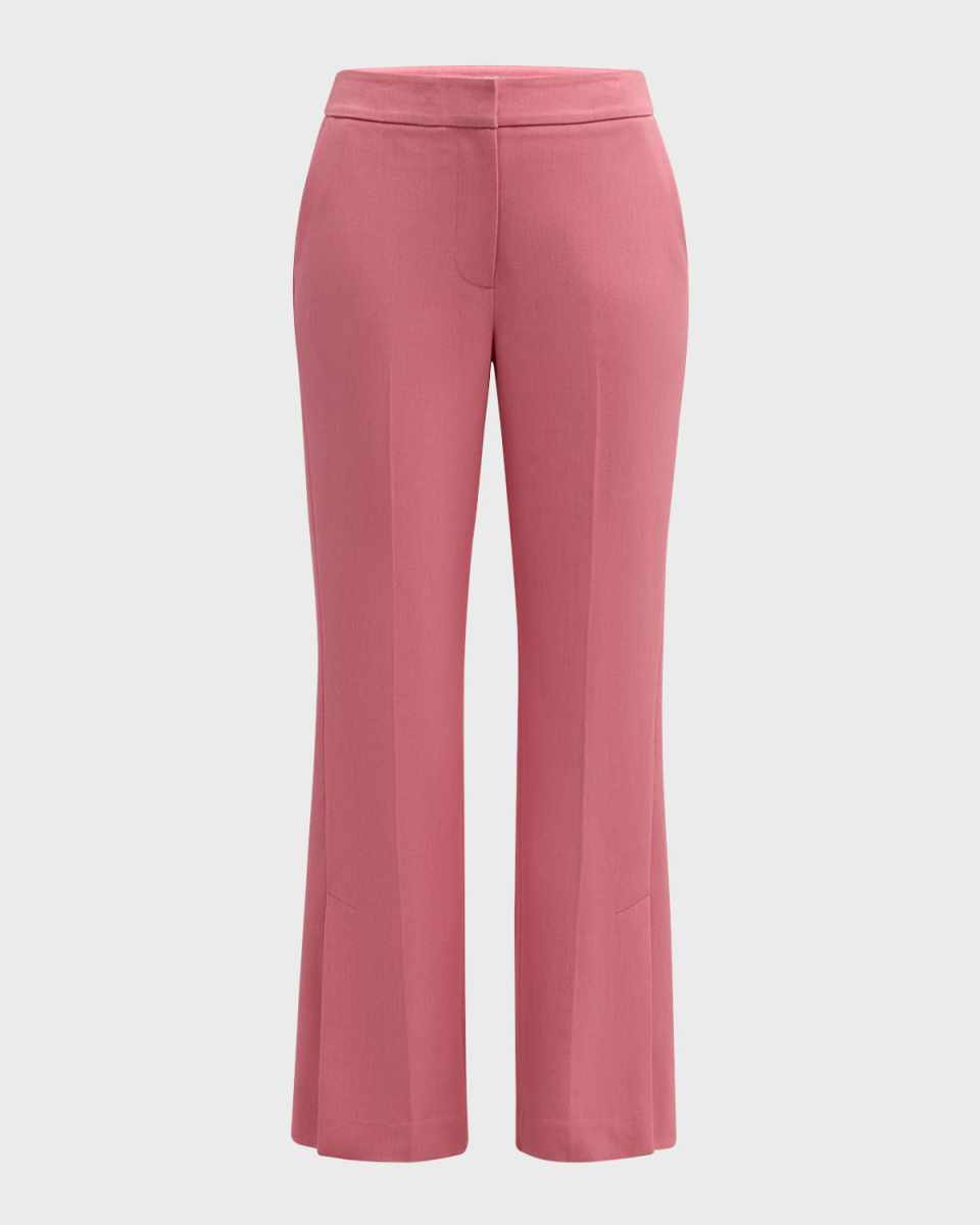 The Becky Flare-Leg Twill Pants