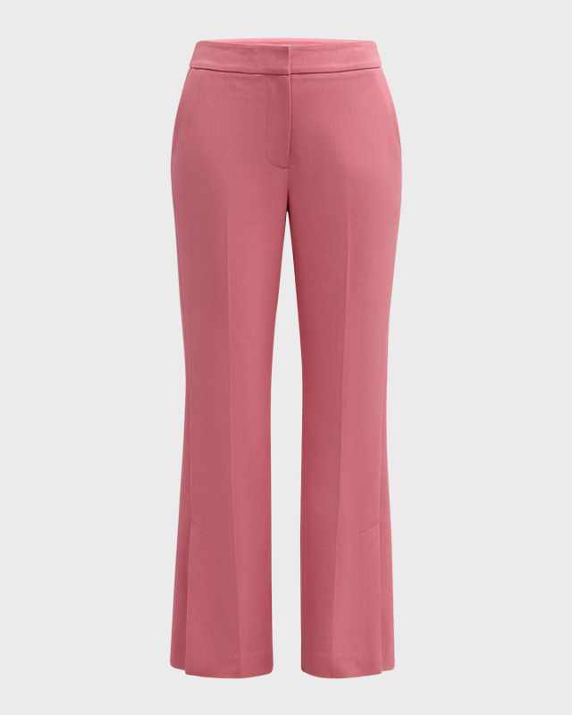 The Becky Flare-Leg Twill Pants