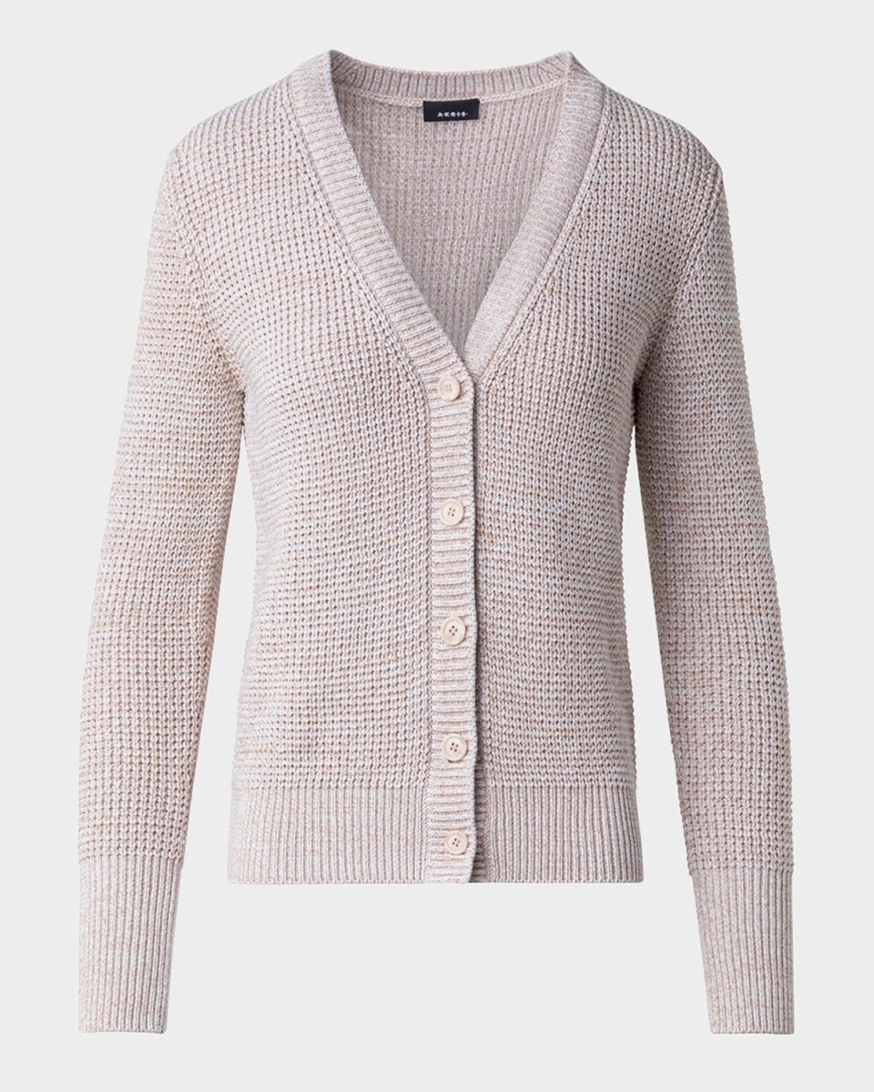 Structured Cotton Mouline Knit Cardigan