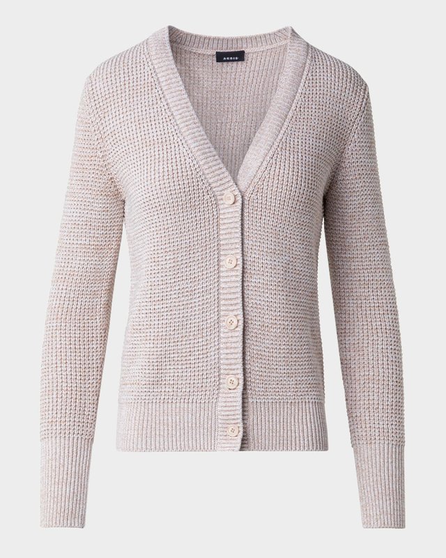 Structured Cotton Mouline Knit Cardigan