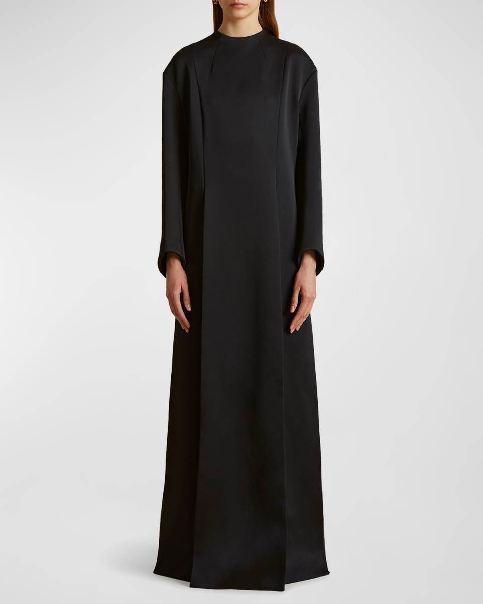 Clete Crepe Maxi Dress